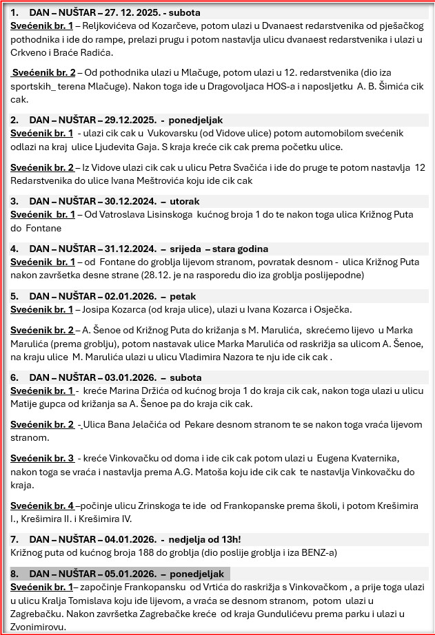 blagoslov obitelji nuštar